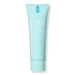 Tula Probiotics & Superfoods Body Exfoliator in Light Blue